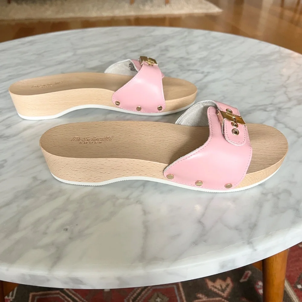 Dr. Scholl's NWOT Original Collection Platform Slide Sandals in Pink Size 8 - Picture 3 of 8